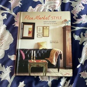 Flea Market Style by Emily Chalmers - Decorative Home Accent Book (Blue Cover)